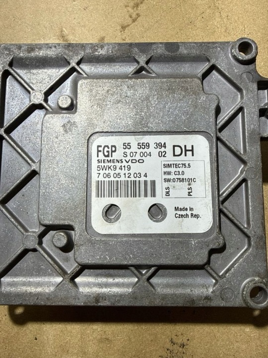 фото №12, 2007 opel astra h блок управления двигателем (ecu) 55559394