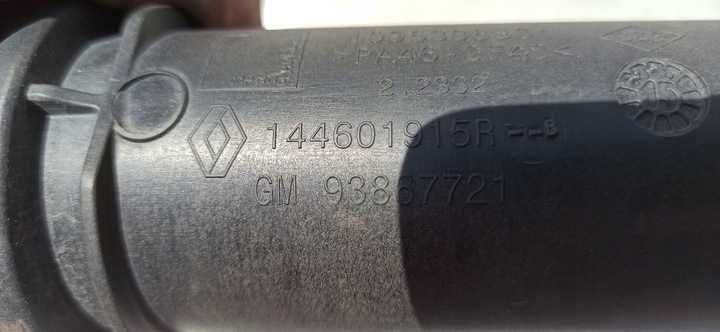 фото №6, Trafic iii 1.6dci труба шланг інтеркулер 144601915r