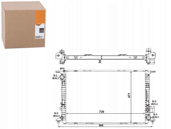 фото №12, Nrf радиаторов воды audi 58439