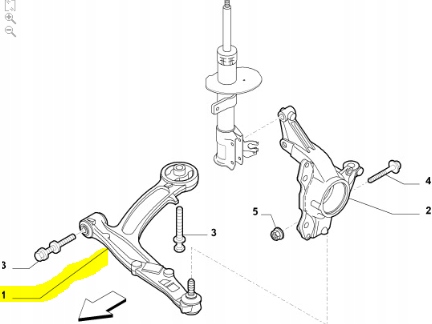 фото №9, Важіль переднє fiat 500 оригінальний номер 50710620