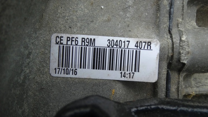 фото №7, Коробка передач коробки передач механічна 5-ступенева cepf6r9m renault trafic iii 1.6 dci