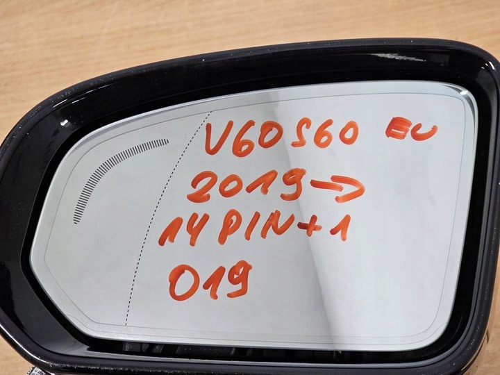 фото №6, Дзеркало ліві volvo s60 v60 v60 cc 2018- 14pin+1 31477570 019