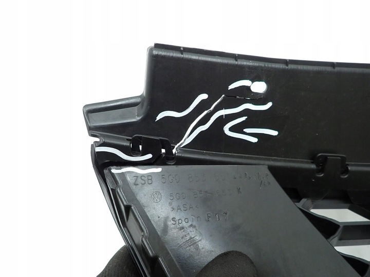 фото №9, Решётка радиатора решётка радиатора решётка бампера 5g0853651 оригинал vw golf 7 vii gti 15r