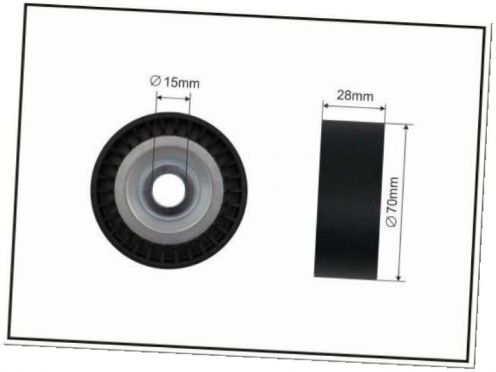 фото №2, Ролик натягувач ремінь клиновий vw lupo 1.2 polo iv mk4 1.4 fox 1.4