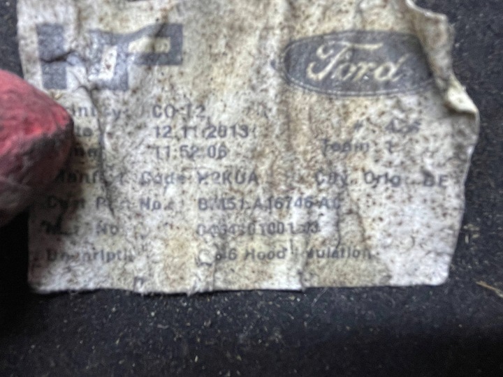 фото №12, Ford focus mk3 2010-2014 шумоізоляція капота кришки двигуна + застібки