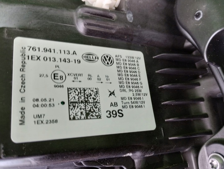 фото №12, Лампа лівий перед vw touareg r line 761 761941113a ful led eu оригінал гарна