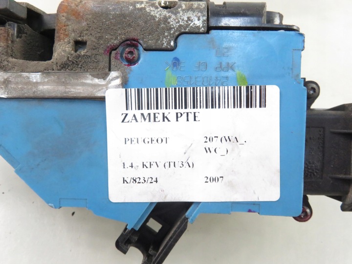 фото №7, Замок праві задній peugeot 207 wa_, wc_ 24103158