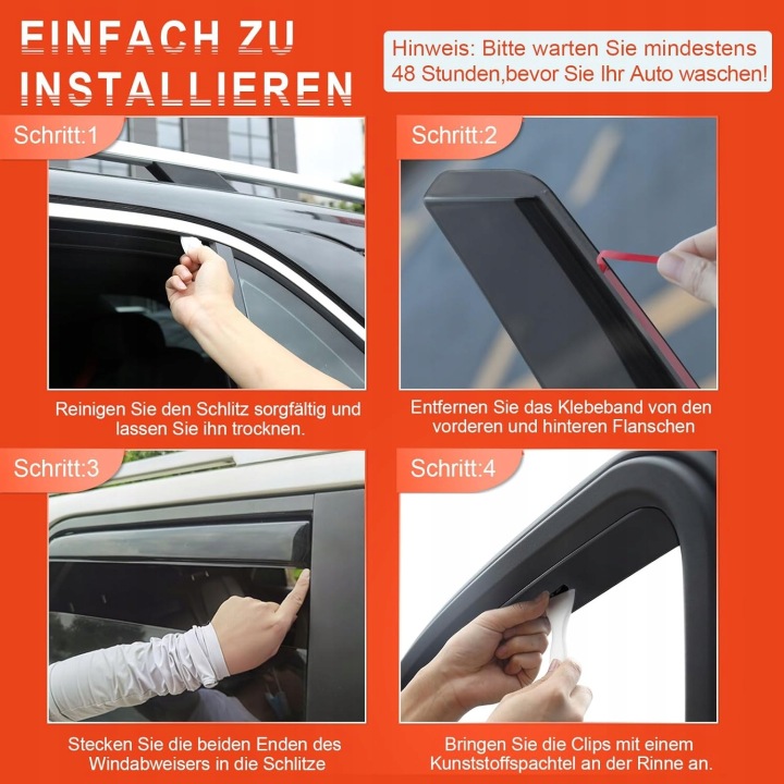фото №7, K315 wpuszczane вітровики автомобільні gearzaar vw golf vii i viii 2012–2023