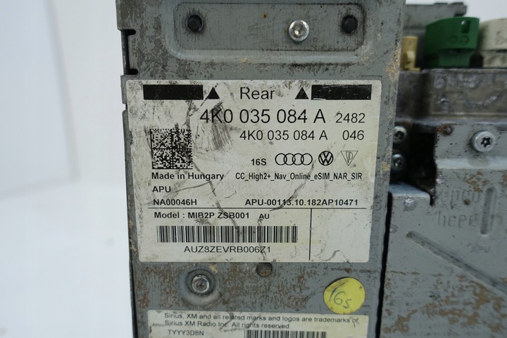 фото №8, Audi a6 a7 q7 q8 зчитувач модуль навігації mib2 mib 4k0035064a
