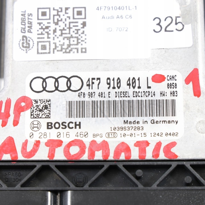 фото №9, Audi a6 c6 2.7 tdi canc quattro 190hp блок керування двигуном (ecu) ecu 4f7910401l