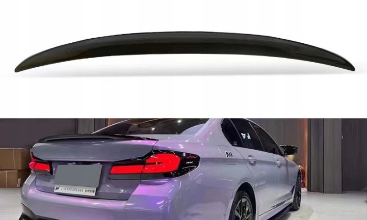 фото №11, Bmw g30 m performance вигляд спойлер кришки чорний блиск спойлер спойлер