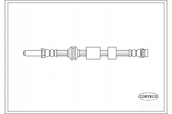 фото №1, Corteco 19033568 шланг тормозной гибкий