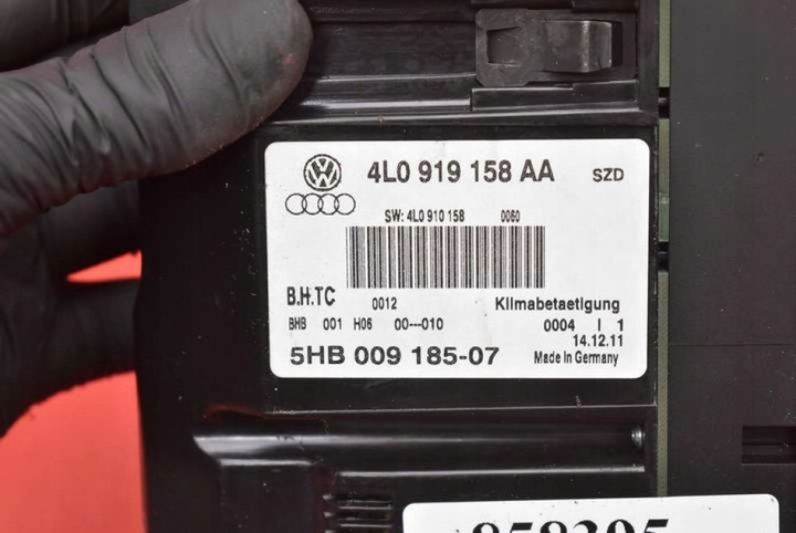 фото №7, Панель керування повітропровід клімат зад задній 4l0919158aa audi q7 4l рестайлінг 08-15