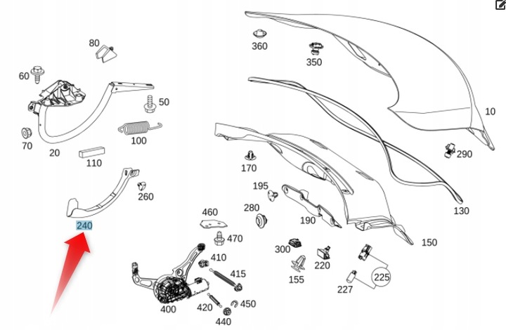 фото №4, Защита na петля крышки зад mercedesd w205 c klas p
