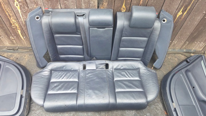 фото №8, Сидіння диван оббивка обшивки audi a4 b6 b7 sedan темно-синя шкіра maritim