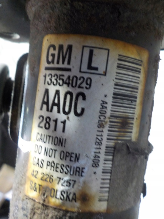 фото №10, Opel astra 2012r. 1.7 cdti амортизатор поворотна опора ліва 13354029