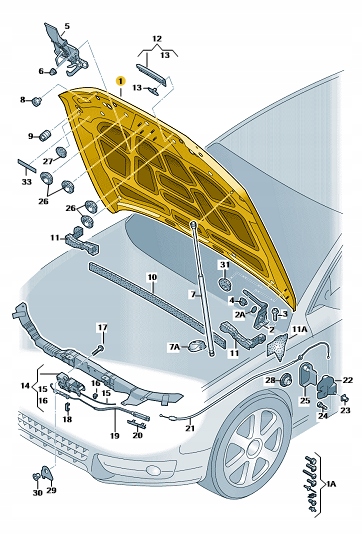 фото №1, Новая оригинальная капот audi a5/s5/rs5