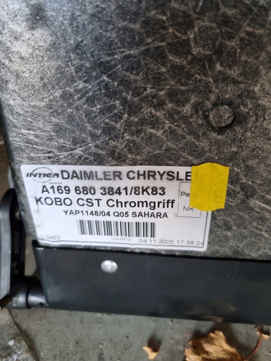 фото №6, Mercedes w245 плита підлога покриття  багажника