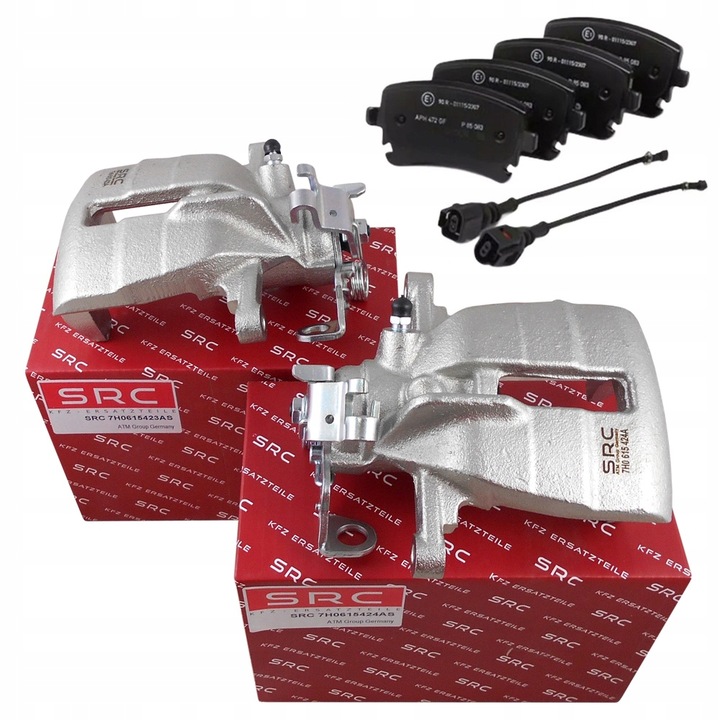 фото №1, Затискачі гальмівні + гальмівні колодки зад задні vw transporter t5 t6 multivan v vi