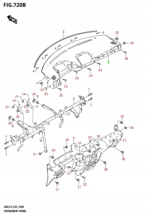 фото №7, Suzuki swift mk9 2024 - торпедо rodzielcza консоль нова