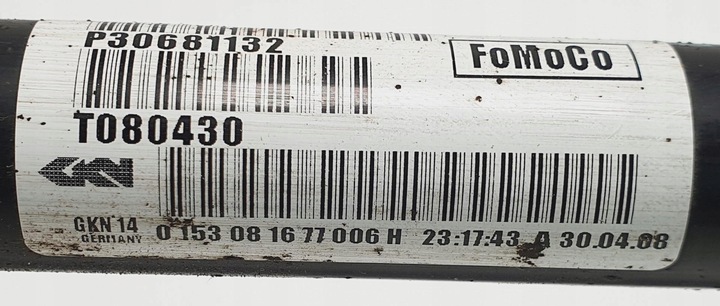 фото №7, Піввісь ліва лівий зад volvo xc70 ii 2.4 d 30681132