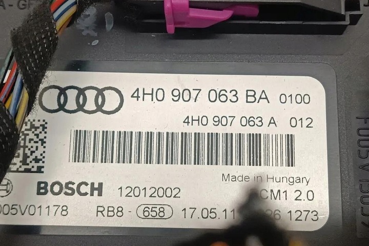 фото №2, Модуль комфорта audi a6 4a, c4 4h0907063ba 3.0l дизель 2011