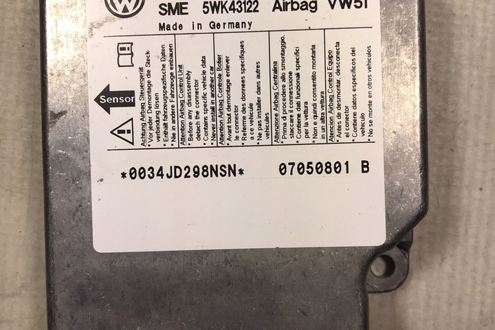 фото №1, Модуль подушка безпеки vw transporter v t5 фургон 1c0909605a 2005