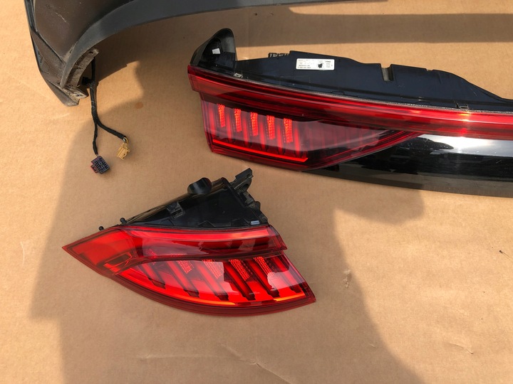 фото №13, Audi q8 4m8 s-line ly9t комплектный зад лампы matrix бампер крышка