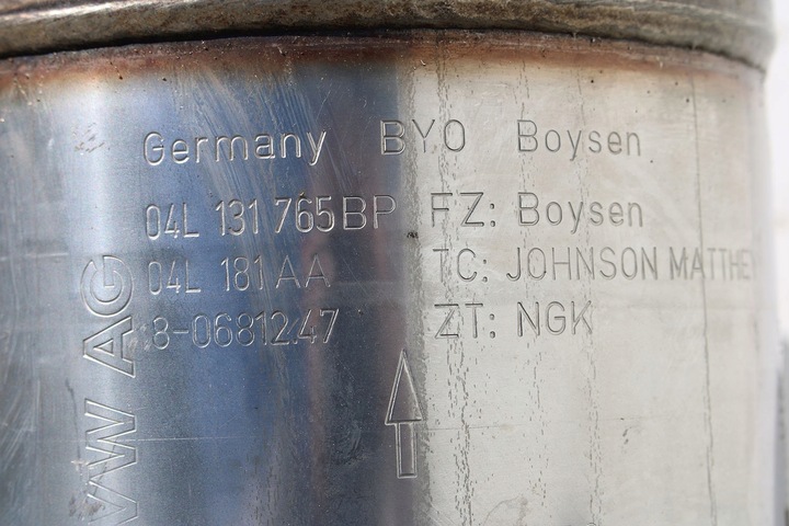 фото №11, Audi катализатор фильтр частиц твердых dpf 04l131669h 04l131765bp 04l131669
