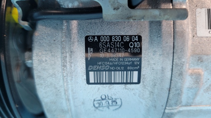 фото №15, Mercedes w214 e200 25r компрессор кондиционера a0008300604