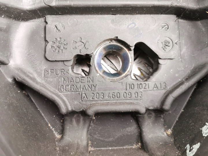 фото №13, Mercedes c клас w203 кермо чорна шкіра подушка безпеки подушка a2034600903