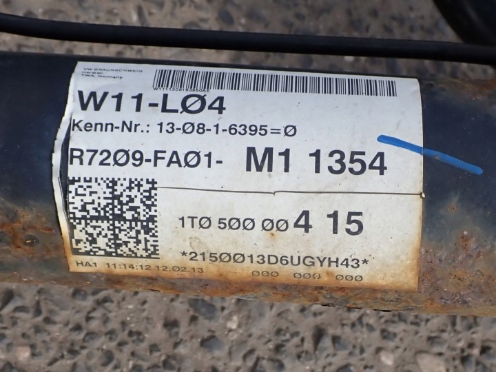 фото №9, Візок підрамник підрамник балка підвішування зад vw touran ii golf vi 1k0505315bm