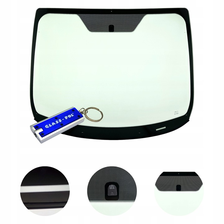 фото №1, Стекло лобовое передняя ford fiesta vi mk7 2008-2017 атермичное зелёная новая