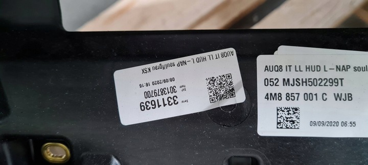 фото №10, Sq8 4m rsq8 q8 панель роздавальна капот шкіра org head up 4m8857001c