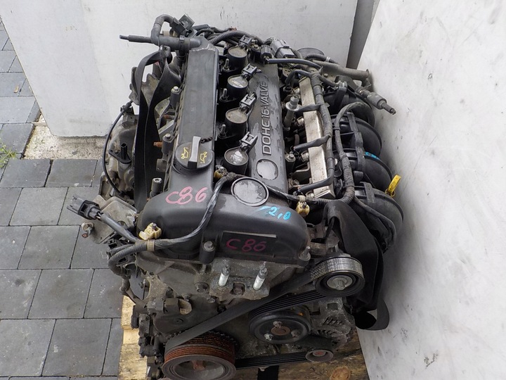 фото №10, Mazda 5 3 bk 06r 2.0 16v 150km двигатель lf комплектный