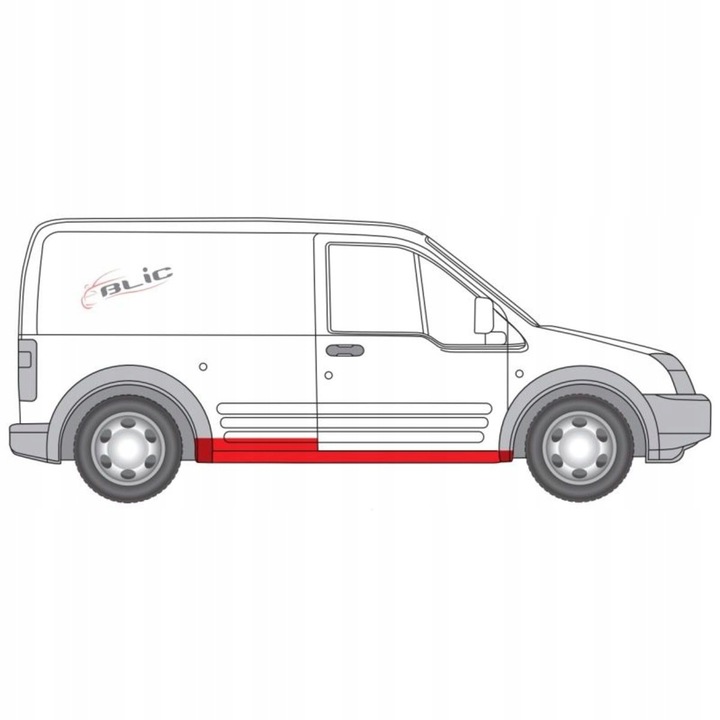 фото №2, Порог правый ford tourneo connect transit 02-14