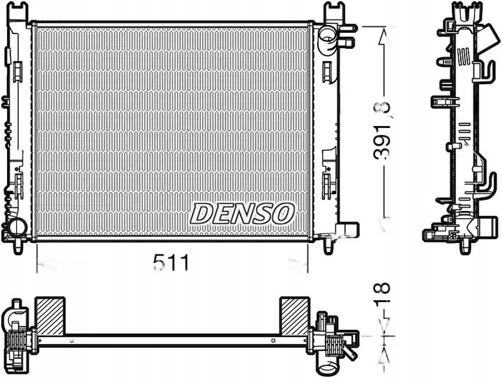 фото №1, Радіаторів води drm37002 denso