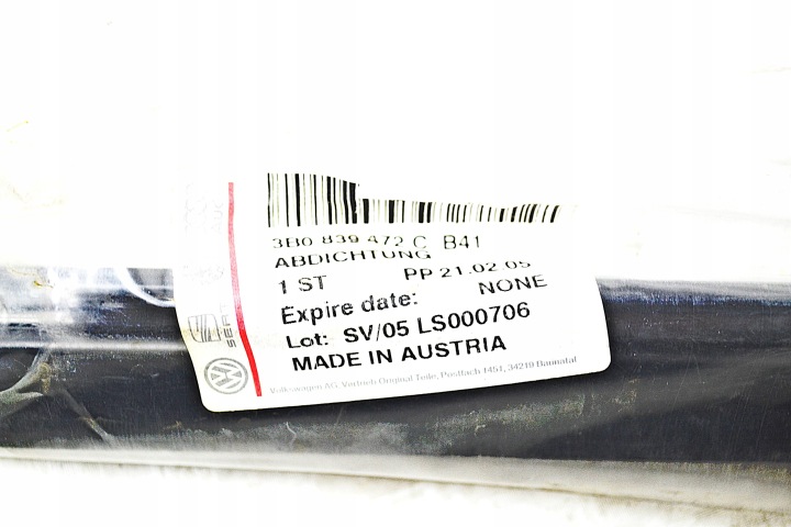 фото №7, Vw passat b5 молдинг двері права зад задня 3b0839472c нова