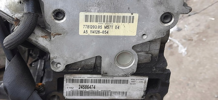 фото №10, Двигатель стойка 3.0d biturbo 286km 535d bmw e60 m57d30t1