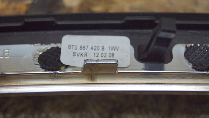 фото №11, Молдинг dekor обшивка правое зад audi a5 8t купе 8t0867420b