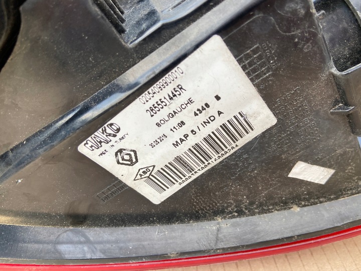 фото №3, Renault clio iv универсал 12-20 лампа левая зад задняя