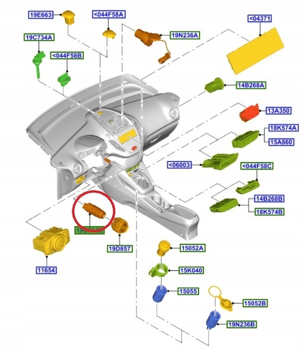фото №15, Датчик температури кабіни ford cmax mk2 focus mk3