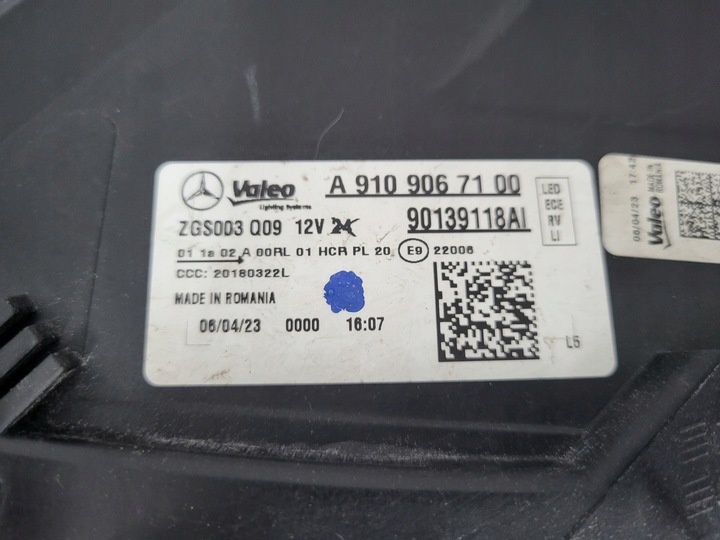 фото №7, Лампа перед ліва права mercedes sprinter w907 w910 повний led