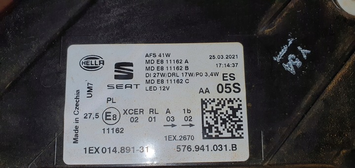 фото №6, Лампа левая seat ateca рестайлинг полный led 576941031b
