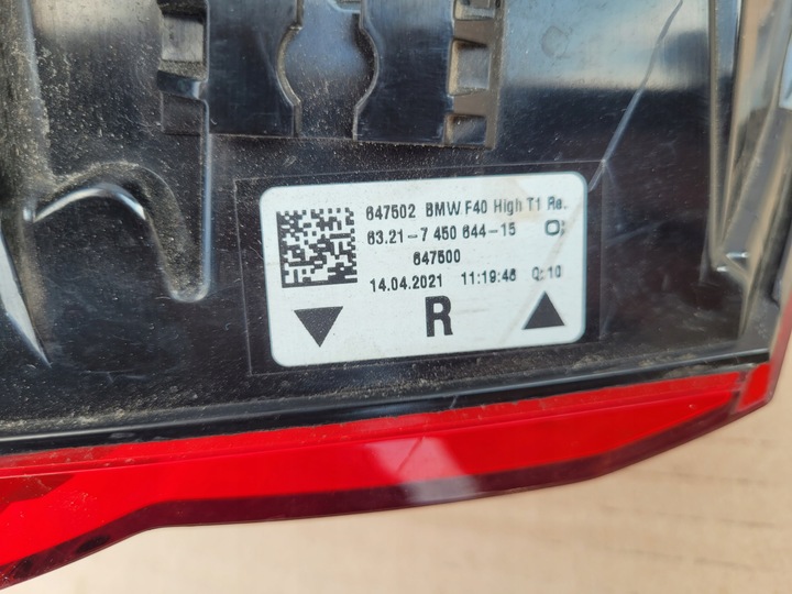 фото №8, Лампа led правая зад bmw 1 f40 7450644