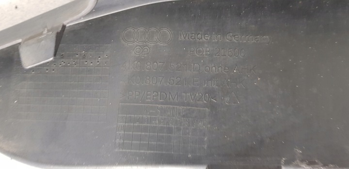 фото №11, Audi a6 c8 спойлер накладка бампера зад 4k0807521d