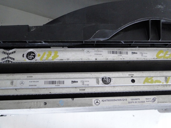 фото №15, Mercedes a w177 amg pas переднее усилитель радиаторов вентилятор абсорбер