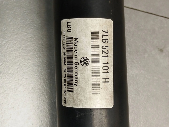 фото №2, Audi q7 4l wał привідний 7l6521101h