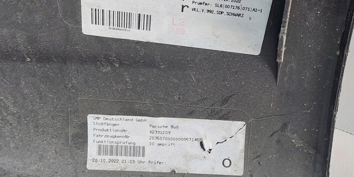 фото №11, Porsche 911 992 sport design бампер переднее перед