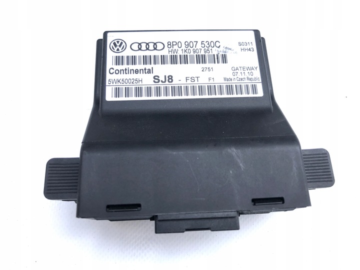 фото №1, Блок управления шлюз 8p0907530c audi a3 s3 rs3 8p
